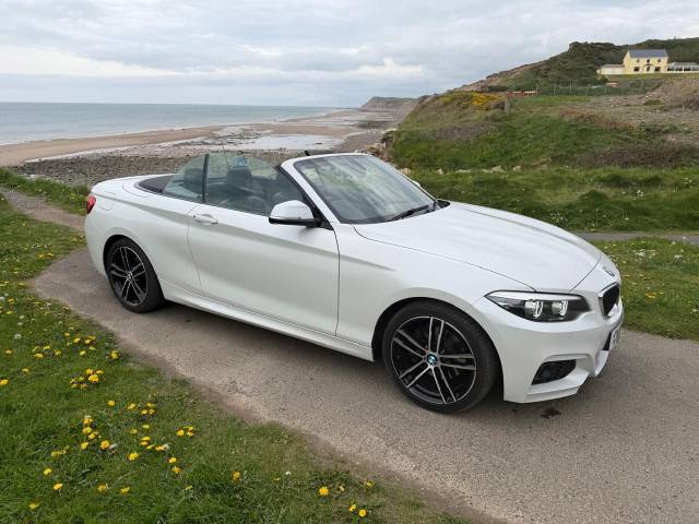 BMW 2 Series 2.0 220i M Sport 2dr [Nav] Step Auto Hatchback Petrol White
